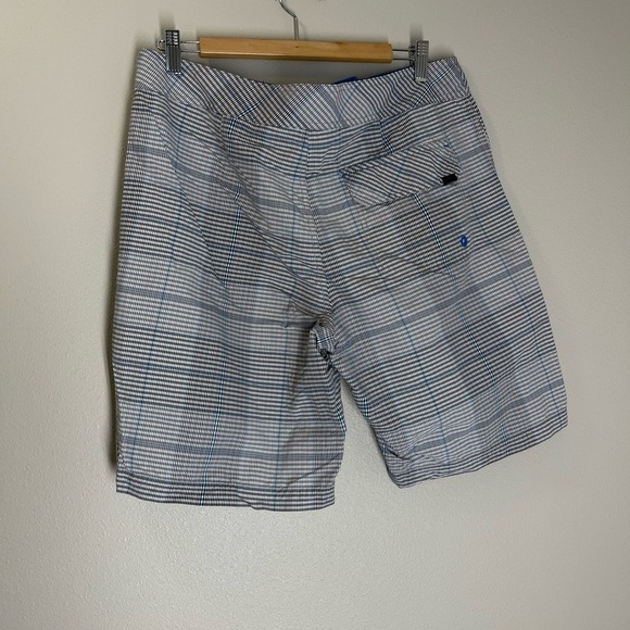 Prana El Porto Swimming Board Shorts 100% Nylon Relaxed Fit Size 34 Waist Men’s - Picture 5 of 13